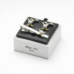 Tie Bar / Cufflink Set - Golf